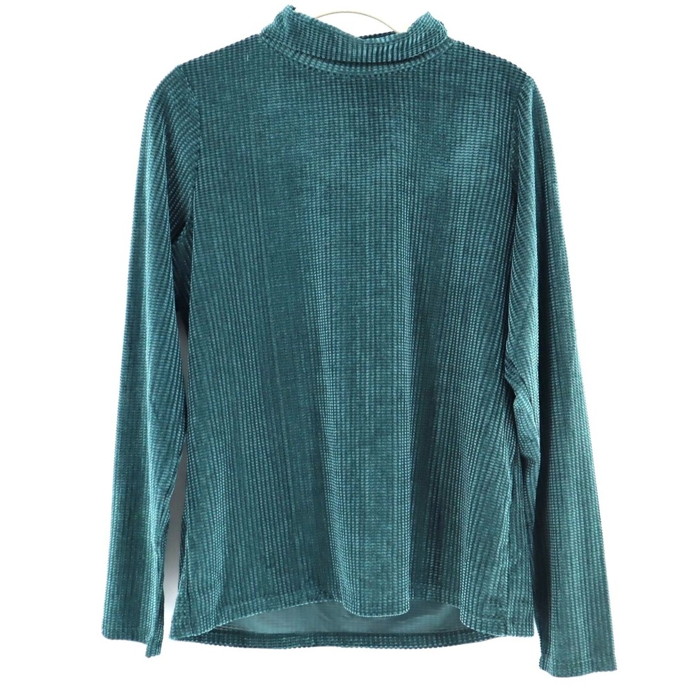 Compania‎ Fantastica Corduroy Sweater Womens S Green Dark Academia Normcore NWT